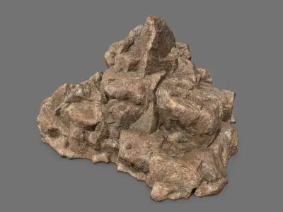 Rock Set Low-poly 3D model