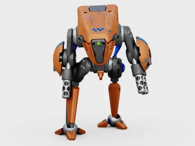 BATTLE DROID TORROUS RIGGED 3D model