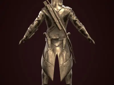 Assassins Creed III - Connor Kenway Low-poly 3D model
