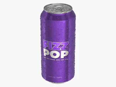  Standard Soda Can With Droplets 440ml V2 