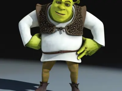 Shrek rigged 1 0 3D model