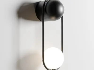 Matthew McCormick Mila Sconce wall light Low-poly 3D model