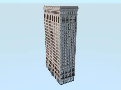 Flatiron Building Low-poly 3D model