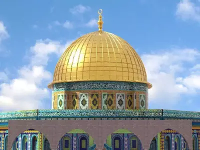 Dom of The Rock al-aqsa mosque 3D model