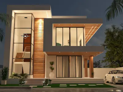 Villa Exterior 3D model