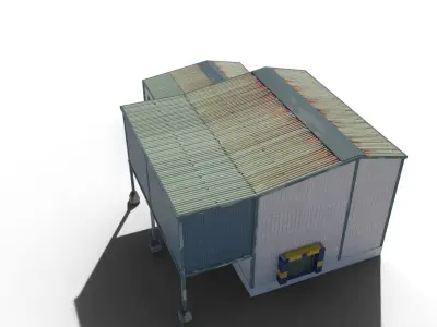 Warehouse Low-poly 3D model