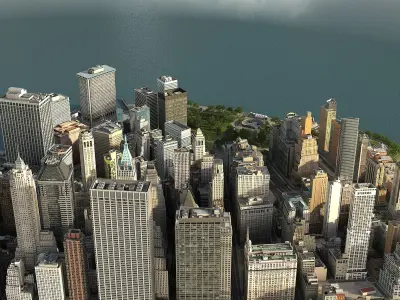  Manhattan Lower Tip Low Poly 