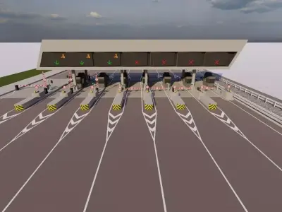 Road Pack - Extended-City Roads 3D model 2