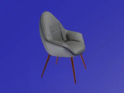 Comfortable dining chair 3D model