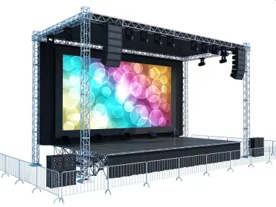 Concert Stage 3D model buy