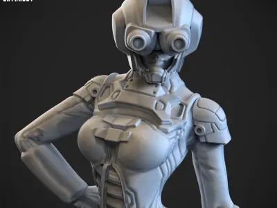 Overweight Gear Pilot 100mm and 32mm 3D print model