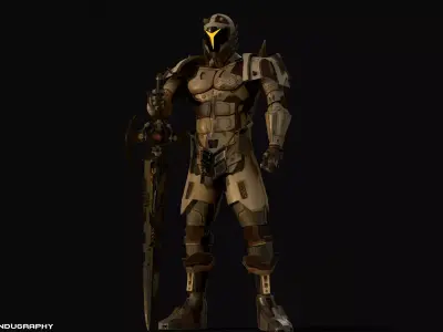 The Berserker apocalypse armor 3D model