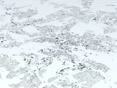 Hannover Streets and Buildings 3D model