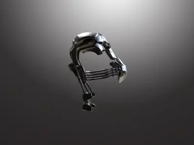 Cyborg Warzone - Future Sportswear Low-poly 3D model