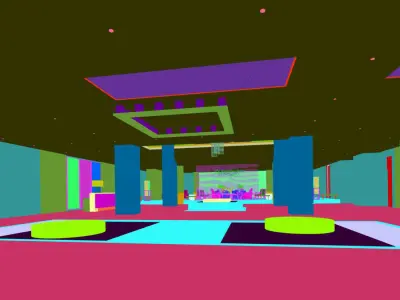 Business Restaurant - Coffee - Banquet  171 3D model