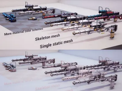 Sniper Sci-fi Weapon 3D model