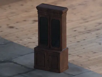 Antique Bookcase 3D model