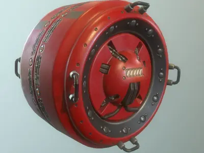 AI Control Module Collection Low-poly 3D model