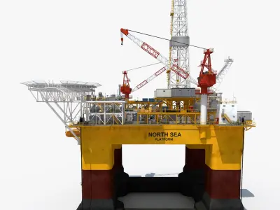  Oil Rig Platform 