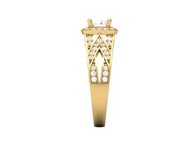 Women Ring  Render 3dm STL OBJ FBX Details 3D print model 34