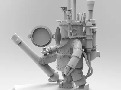 Steampunk Robot 3D model