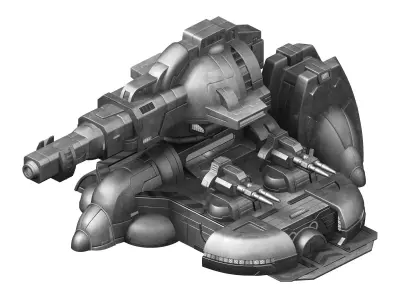 Spaceship - Guardian Fortress 05 3D model