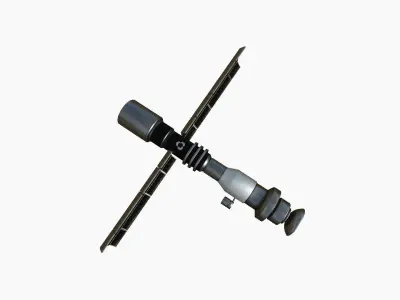 Satellite C06 Steel Black - SciFi Space Design Low-poly 3D model