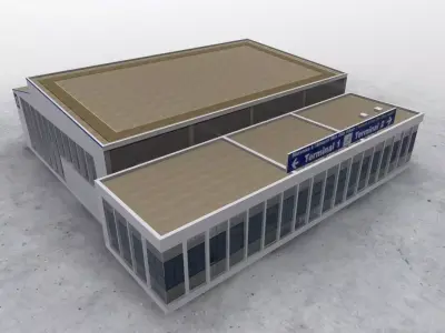 LFMN DHL Storage Low-poly 3D model