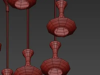 Tracery pendant light 3D model