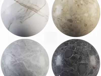 Marble 34 - Calacatta-Terrazzo-Gray Texture