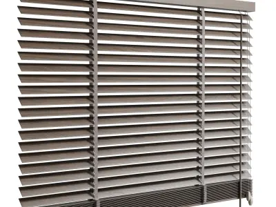 wooden blind 02 150 cm VOL 02 Low-poly 3D model