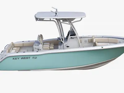  Key West 239FS Fishing Boat and Yamaha 5.3L V8 F350C Engine 