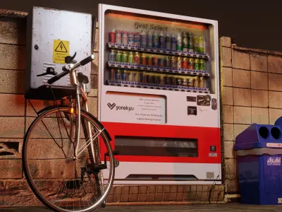 Vending Machine 2 Low-poly 3D model