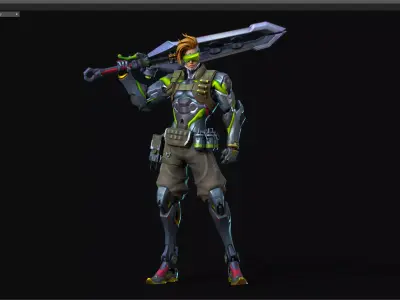 Epee warrior 3D model