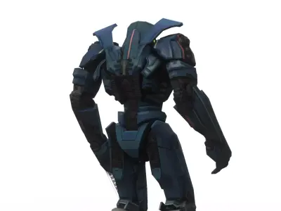 Gypsy Danger Jaeger 3D Model  Pacific Rim Mark-3 Hero Jaeger Low-poly 3D model