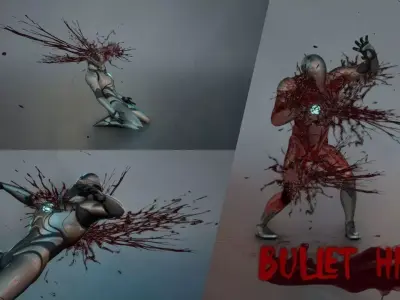 Realistic Blood VFX Low-poly 3D model