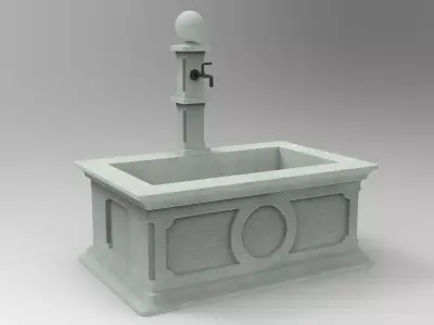 Calla Fountain 3D model