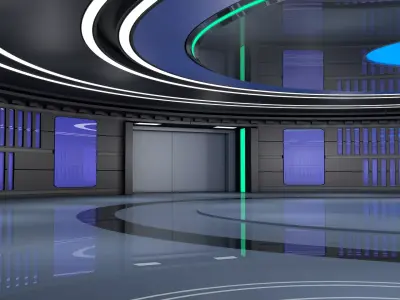 Sci Fi Room Interior 3D model