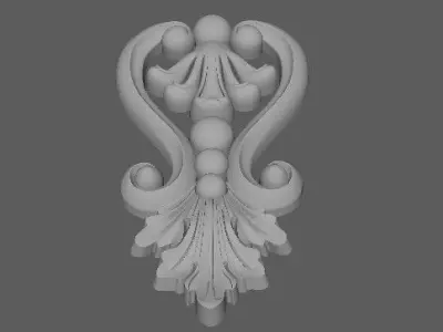 dekor gold ornament 3D model purchase