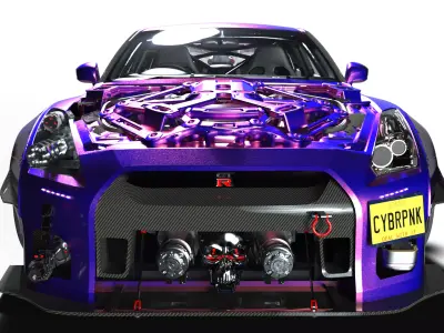 TR R35 Cyberpunk Chrome CYBRPNK 3D print model