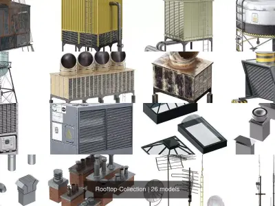 Rooftop-Collection 3D Model Pack