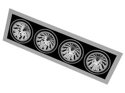 Ceiling Halogen 5 3D model