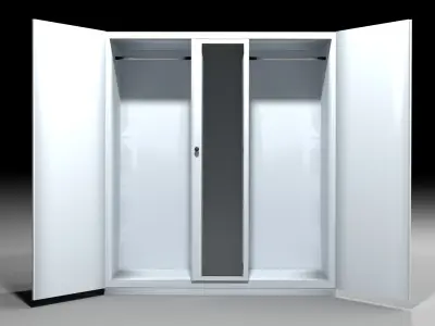 Wardrobe 4 cabinet 3D model