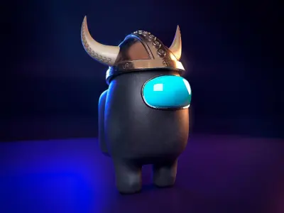 Among Us 3D pack -PBR Low-poly 3D model