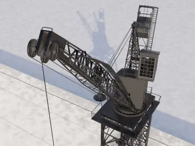 Southampton Crane 3D model 3D model