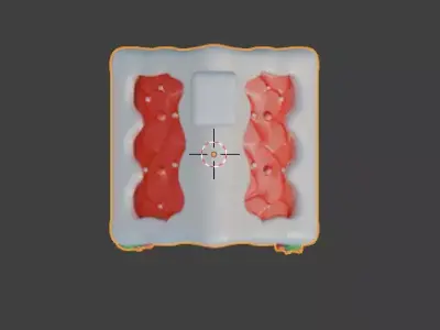 Stylized Christmas Gingerbread House 3D Model Low-poly 3D model