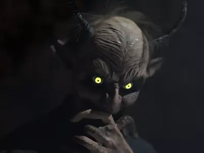 ARAXIEL DEMON Low-poly 3D model