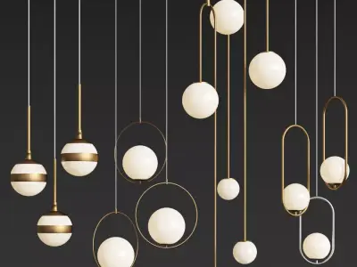 Ceiling Light Collection 2  3D model