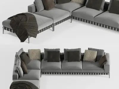 Flexform gregory Sofa 3D model