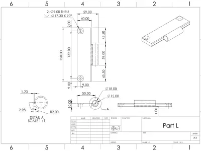 Hinges Model door hinge 3D print model